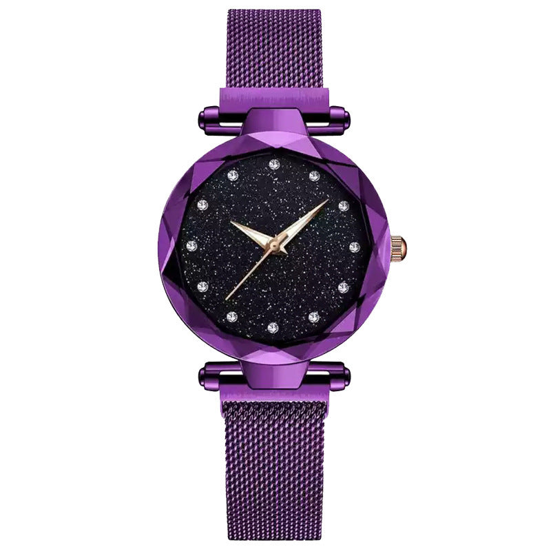 Absorbent Women&#039;s Watch Student Magnetic Buckle Lazy Watch Star Watch Trend Watch