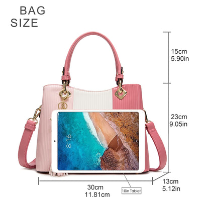 Pomelo Best Handbag Multiple Pockets, Pretty Color Combination, Ladies' Bag