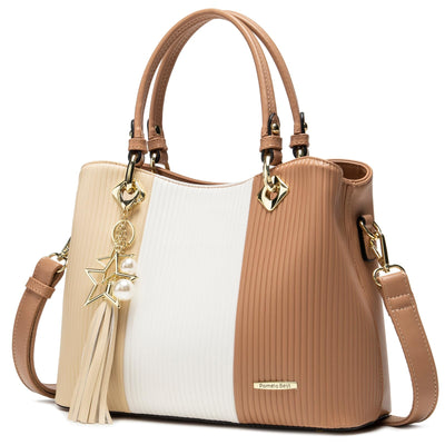 Pomelo Best Handbag Multiple Pockets, Pretty Color Combination, Ladies' Bag