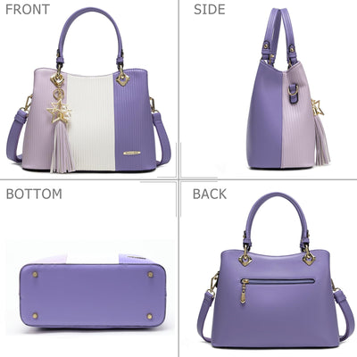 Pomelo Best Handbag Multiple Pockets, Pretty Color Combination, Ladies' Bag