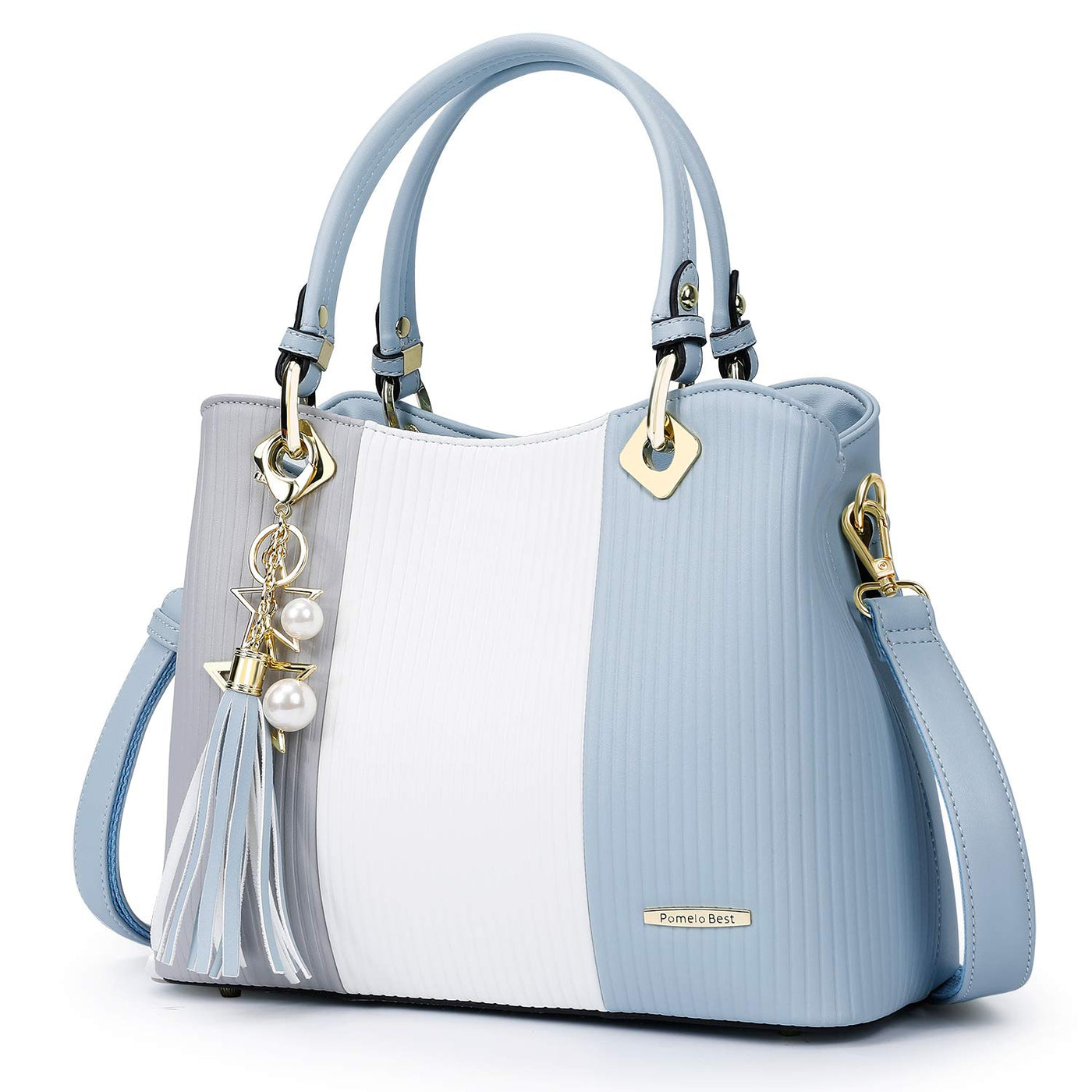 Pomelo Best Handbag Multiple Pockets, Pretty Color Combination, Ladies' Bag