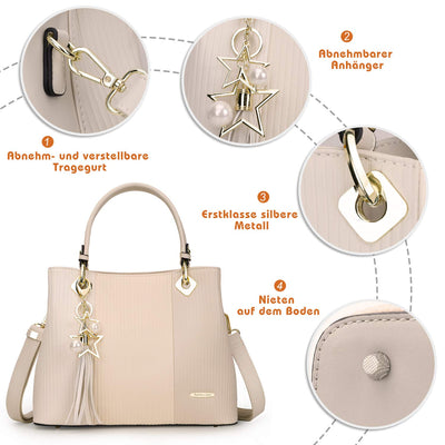 Pomelo Best Handbag Multiple Pockets, Pretty Color Combination, Ladies' Bag