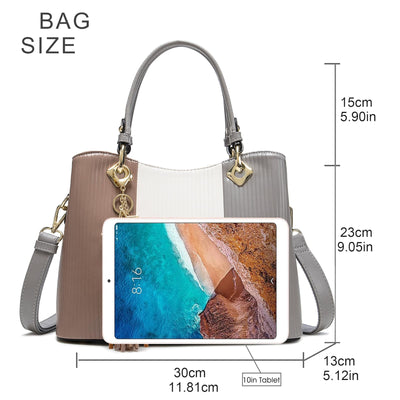 Pomelo Best Handbag Multiple Pockets, Pretty Color Combination, Ladies' Bag