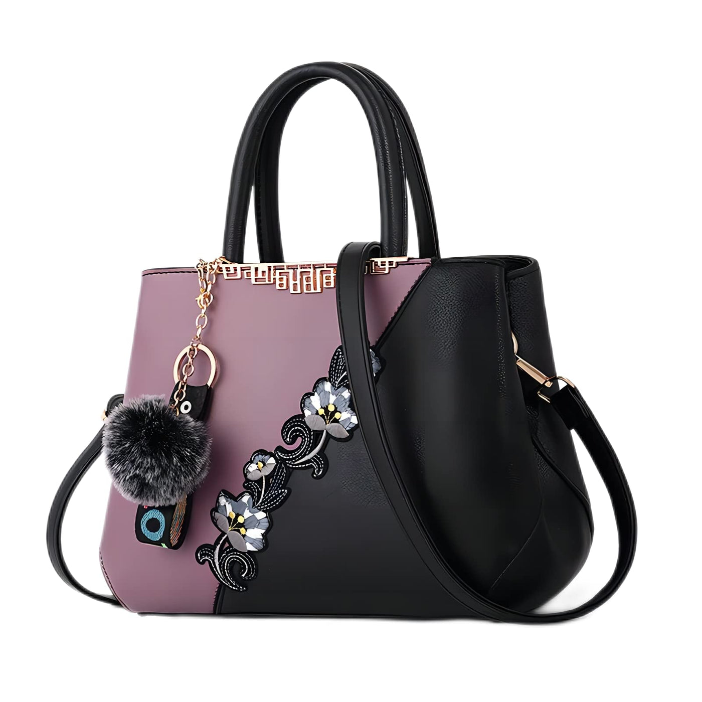 Elegant Embroidered Handbag Haipky Top Handle Shoulder Bag
