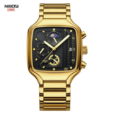 Student Waterproof Square Watch Calendar, Personalized Quartz Watch