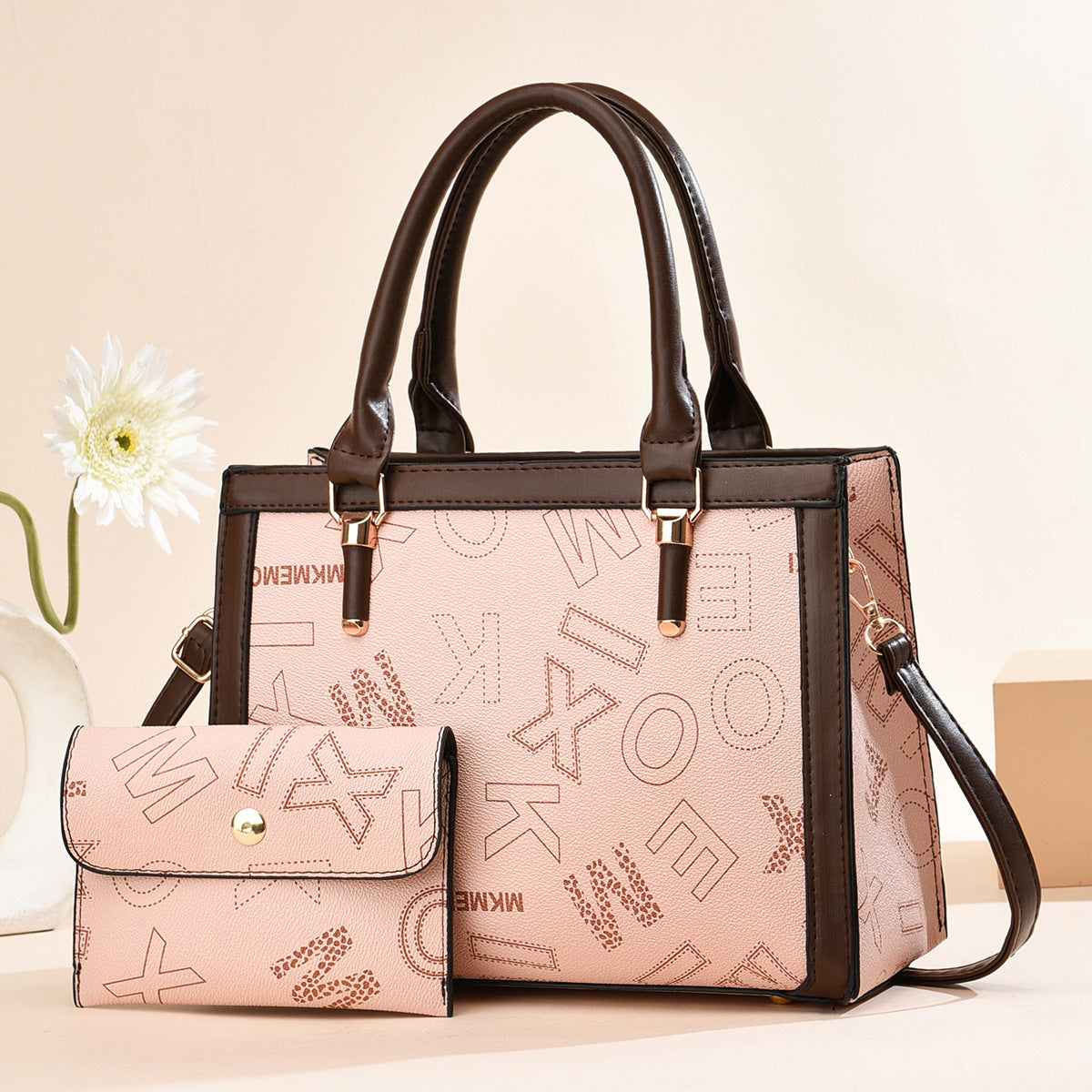 2025 Women's Fashion Letter Print Shoulder Bag & Crossbody