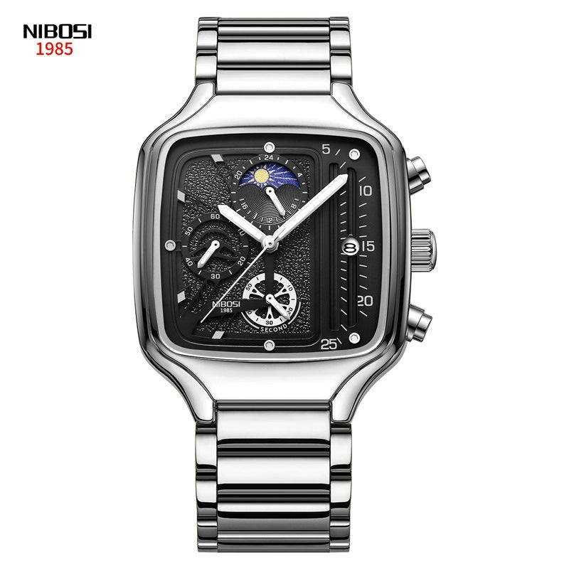 Student Waterproof Square Watch Calendar, Personalized Quartz Watch