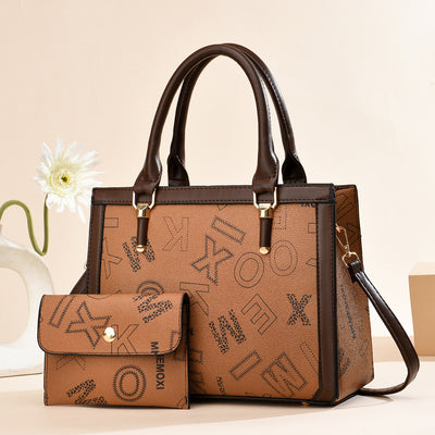 2025 Women's Fashion Letter Print Shoulder Bag & Crossbody