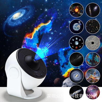 HD Focusing Projection Lamp Starry Sky Galaxy Projection Lamp HD Starry Sky Creative Gifts Bedroom Atmosphere