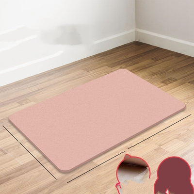 Quick-Dry Diatom Mud Mat Ultra-Absorbent Bath Mat, Anti-Mold